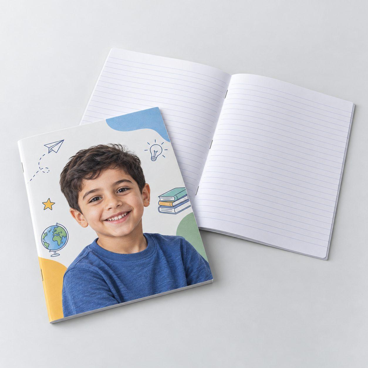 68-Page School Notebook with a Custom Cover