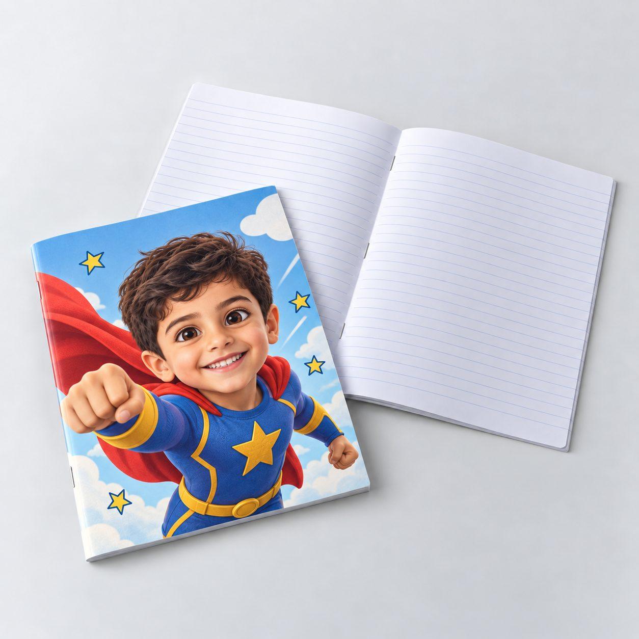68-Page School Notebook with a Custom Cover