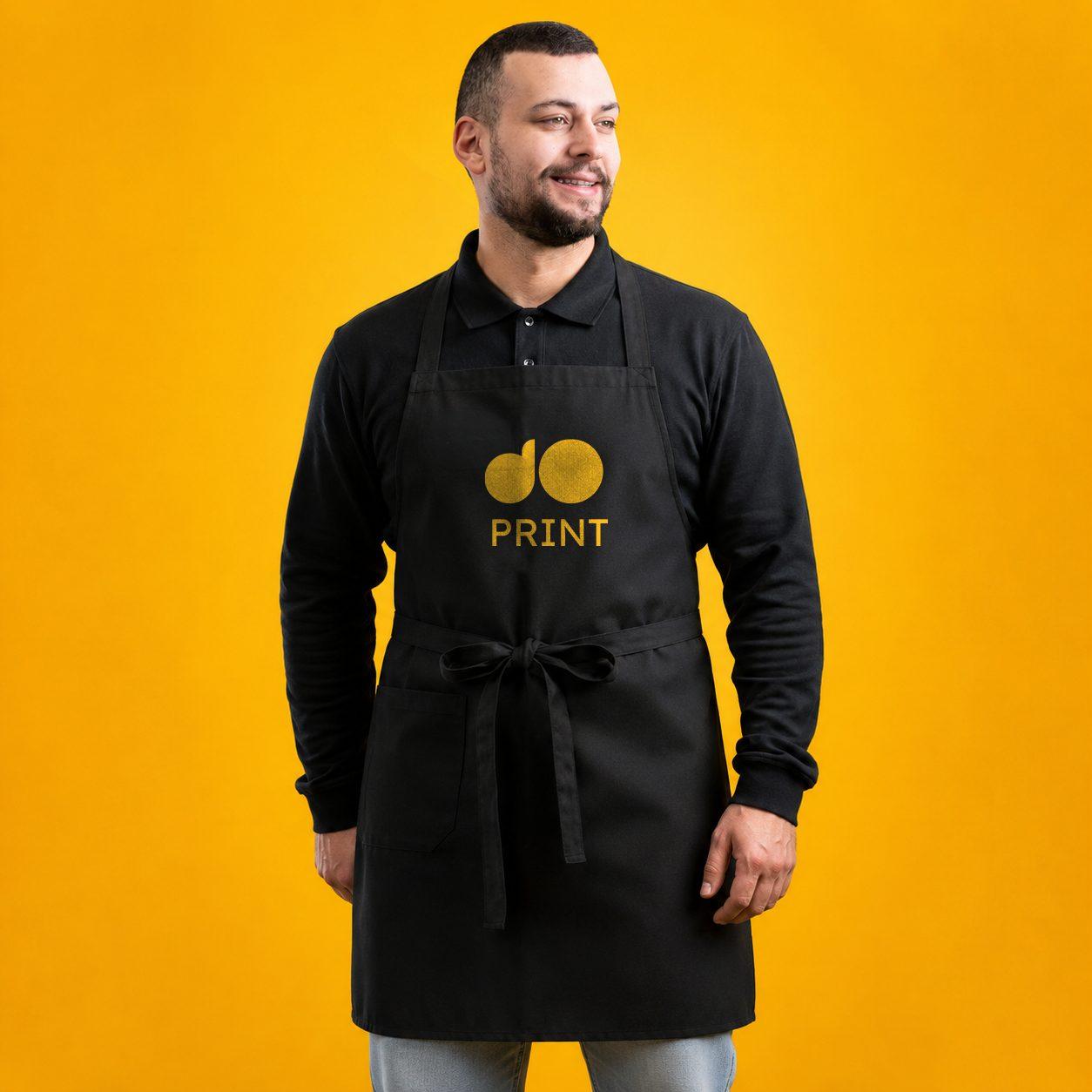 Black Cotton Apron